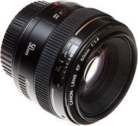 Camera Lens Canon 50mm f/1.4 EF USM 