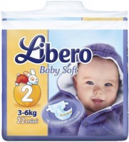 Photos - Nappies Libero Baby Soft 2 / 22 pcs 