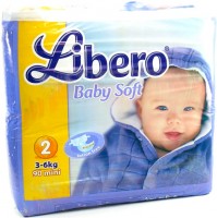 Photos - Nappies Libero Baby Soft 2 / 90 pcs 