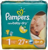 Photos - Nappies Pampers New Baby-Dry 1 / 27 pcs 