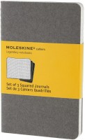Photos - Notebook Moleskine Set of 3 Squared Cahier Journals Pocket Grey 