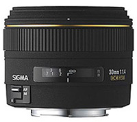 Camera Lens Sigma 30mm f/1.4 AF HSM EX DC 