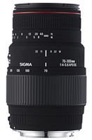 Camera Lens Sigma 70-300mm f/4.0-5.6 AF APO Macro DG 