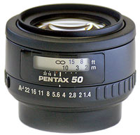 Camera Lens Pentax 50mm f/1.4 SMC FA 