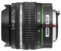 Camera Lens Pentax 10-17mm f/3.5-4.5 IF SMC DA ED Fish-Eye 
