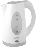 Photos - Electric Kettle Adler AD 1208 2000 W 1.8 L  white
