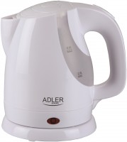 Photos - Electric Kettle Adler AD 1233 1300 W 0.9 L  white