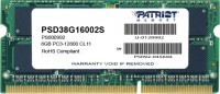 RAM Patriot Memory Signature SO-DIMM DDR3 1x8Gb PSD38G16002S