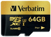 Photos - Memory Card Verbatim Pro+ microSD 64 GB