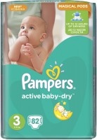 Photos - Nappies Pampers Active Baby-Dry 3 / 82 pcs 