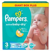Photos - Nappies Pampers Active Baby-Dry 3 / 132 pcs 