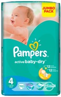 Photos - Nappies Pampers Active Baby-Dry 4 / 70 pcs 