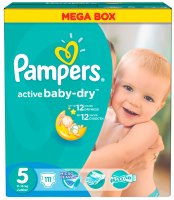 Photos - Nappies Pampers Active Baby-Dry 5 / 111 pcs 