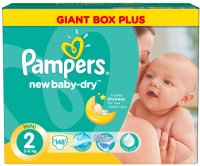 Photos - Nappies Pampers New Baby-Dry 2 / 148 pcs 