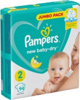 Photos - Nappies Pampers New Baby-Dry 2 / 94 pcs 