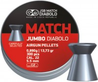 Photos - Ammunition JSB Diablo Jumbo Match 5.5 mm 0.89 g 300 pcs 