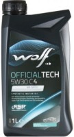 Photos - Engine Oil WOLF Officialtech 5W-30 C4 1 L