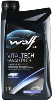 Photos - Engine Oil WOLF Vitaltech 5W-40 PI C3 1 L