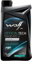 Photos - Engine Oil WOLF Officialtech 5W-30 MS-F 1 L