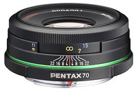 Camera Lens Pentax 70mm f/2.4 SMC DA Limited 