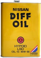 Photos - Gear Oil Nissan DIFF OIL Hypoid LSD 80W-90 4L 4 L