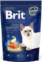 Photos - Cat Food Brit Premium Adult Salmon  800 g
