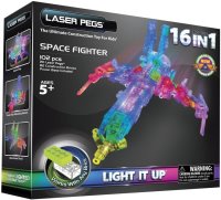 Photos - Construction Toy Laser Pegs Space Fighter 9030 16 in 1 