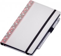 Photos - Notebook Julada Black Rainbow Standart White Embroidered 