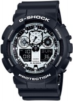 Photos - Wrist Watch Casio G-Shock GA-100BW-1A 