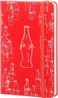 Photos - Notebook Moleskine Coca-Cola Plain Notebook Pocket Red 