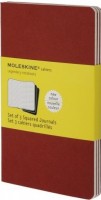 Photos - Notebook Moleskine Set of 3 Ruled Cahier Journals Pocket Red 