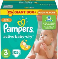 Photos - Nappies Pampers Active Baby-Dry 3 / 126 pcs 