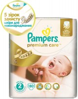 Photos - Nappies Pampers Premium Care 2 / 80 pcs 