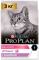 Photos - Cat Food Pro Plan Adult Delicate Sensitive Turkey  3 kg