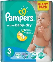 Nappies Pampers Active Baby-Dry 3 / 168 pcs 