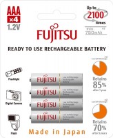 Photos - Battery Fujitsu  4xAAA 750 mAh
