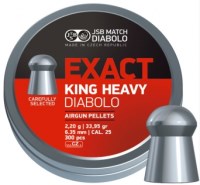 Photos - Ammunition JSB Diabolo Exact King Heavy 6.35 mm 2.2 g 300 pcs 