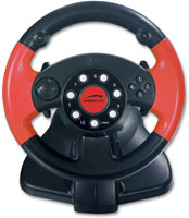 Photos - Game Controller Speed-Link Red Lightning Racing Wheel 