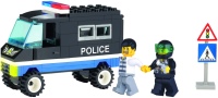Photos - Construction Toy Qman Enlighten Escorting Police Truck 126 