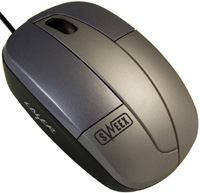 Photos - Mouse Sweex Notebook Laser Mouse Retractable USB 