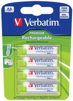 Photos - Battery Verbatim Premium 4xAA 2500 mAh 