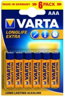 Photos - Battery Varta Longlife Extra  6xAAA