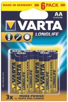 Photos - Battery Varta Longlife Extra  6xAA