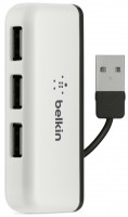 Photos - Card Reader / USB Hub Belkin 4-Port Tavel Hub 
