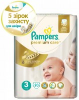 Photos - Nappies Pampers Premium Care 3 / 20 pcs 