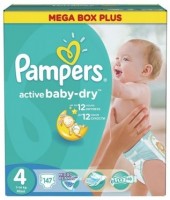 Photos - Nappies Pampers Active Baby 4 / 147 pcs 