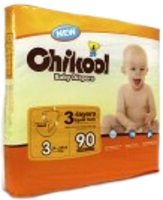 Photos - Nappies Chikool Baby Diapers M / 90 pcs 