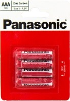 Photos - Battery Panasonic Red Zink 4xAAA 
