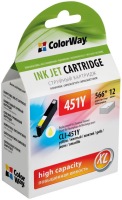 Photos - Ink & Toner Cartridge ColorWay CW-CLI-451Y 