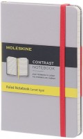 Photos - Notebook Moleskine Contrast Ruled Notebook Pocket Grey 